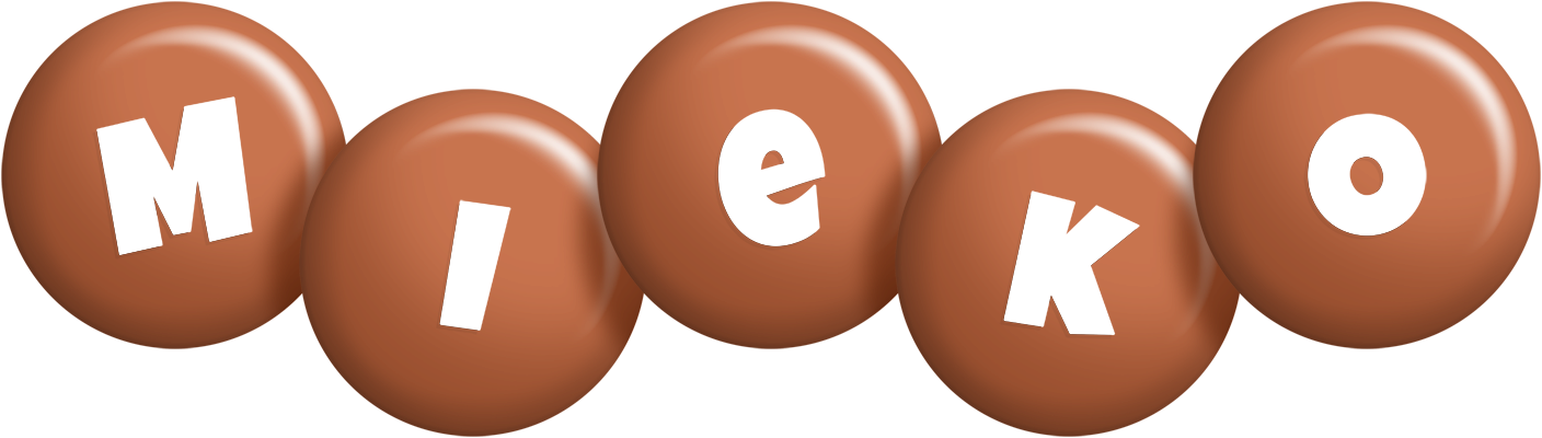 Mieko candy-brown logo