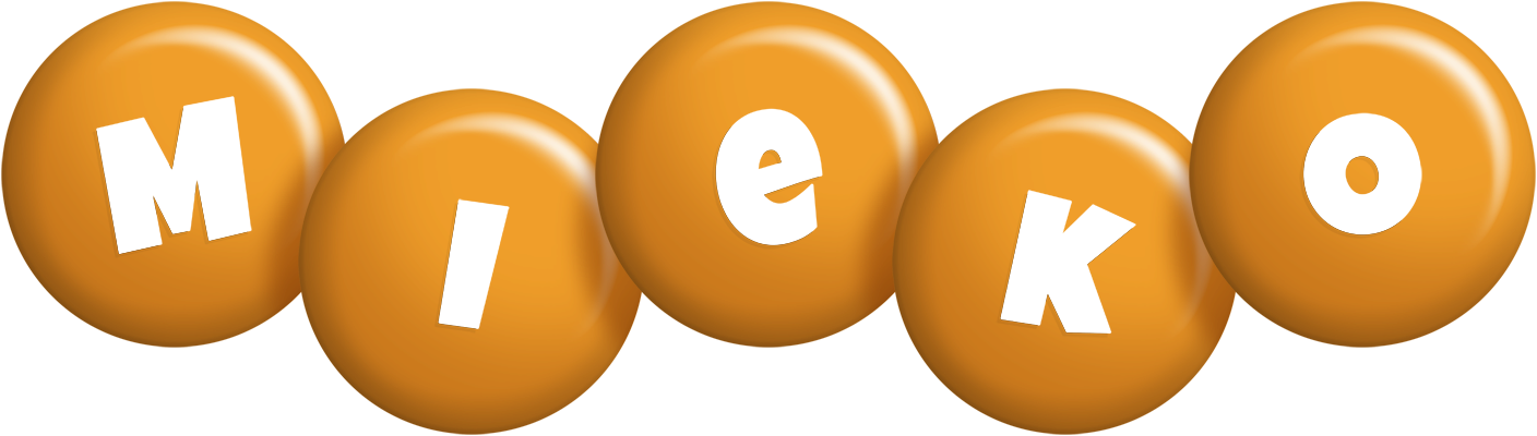 Mieko candy-orange logo