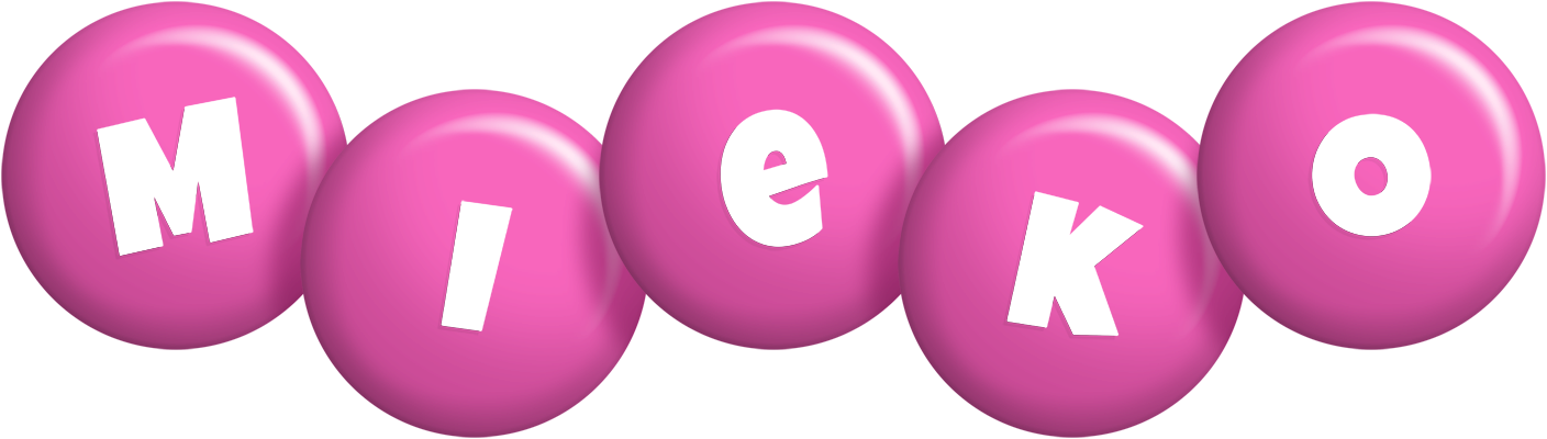 Mieko candy-pink logo