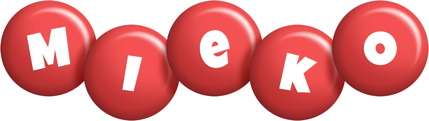 Mieko candy-red logo