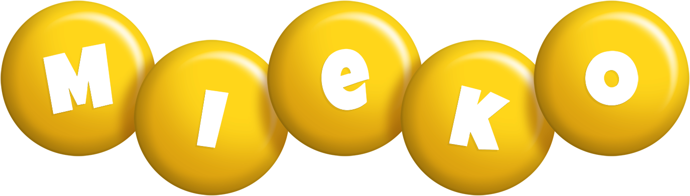 Mieko candy-yellow logo