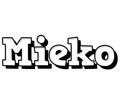 Mieko snowing logo