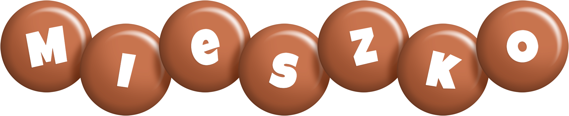 Mieszko candy-brown logo