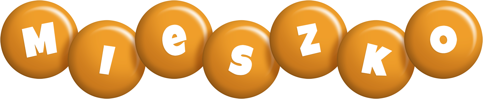 Mieszko candy-orange logo