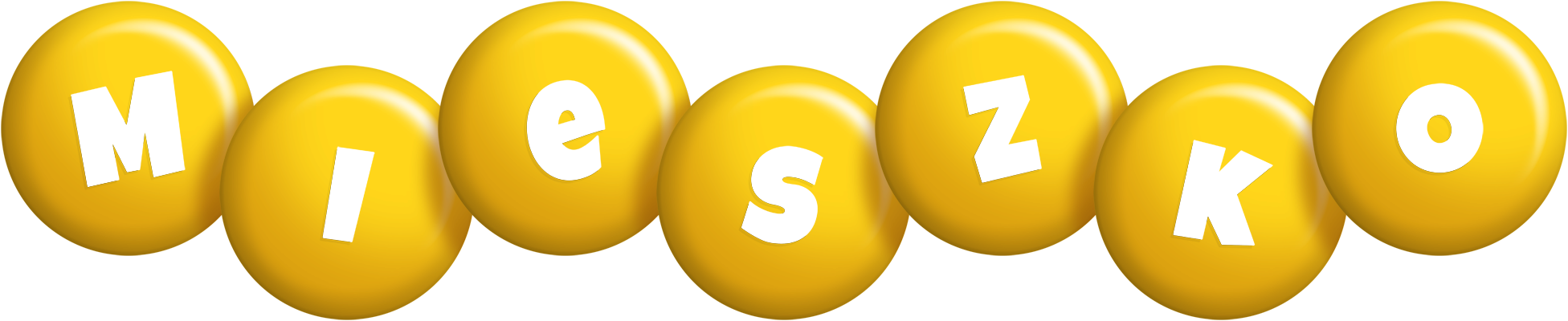 Mieszko candy-yellow logo