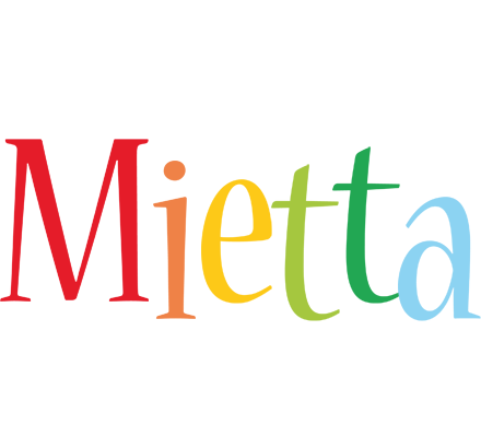 Mietta birthday logo