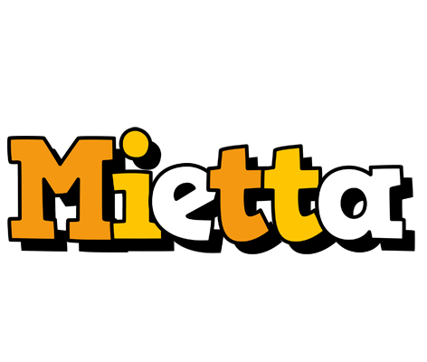 Mietta cartoon logo