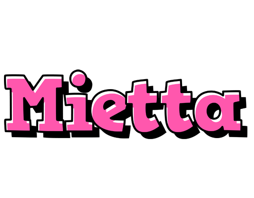 Mietta girlish logo