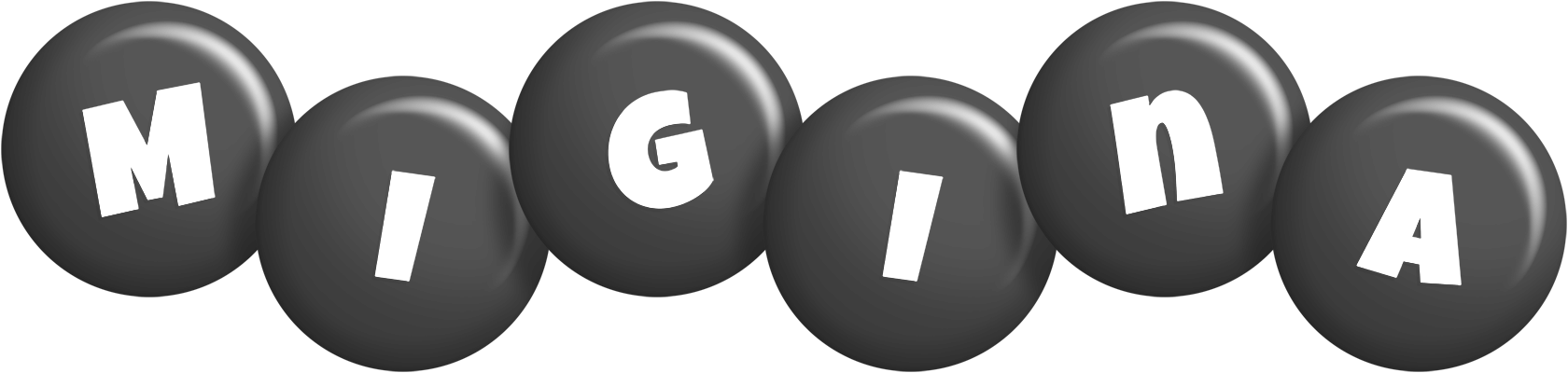 Migina candy-black logo