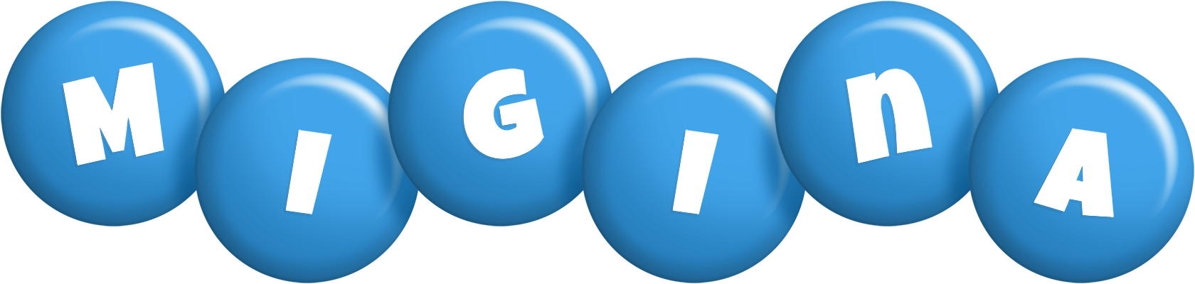 Migina candy-blue logo