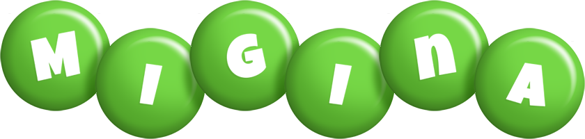 Migina candy-green logo
