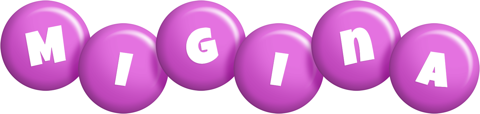 Migina candy-purple logo