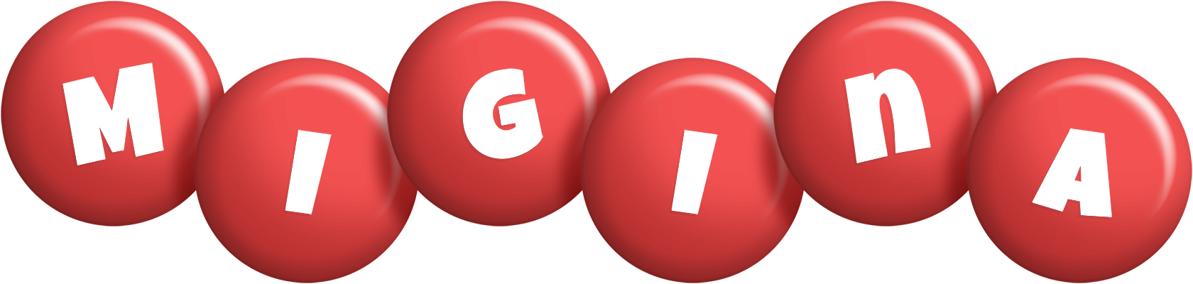 Migina candy-red logo