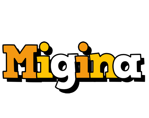 Migina cartoon logo