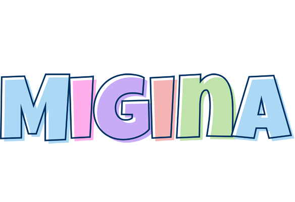 Migina pastel logo