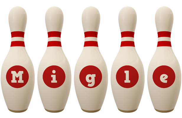 Migle bowling-pin logo
