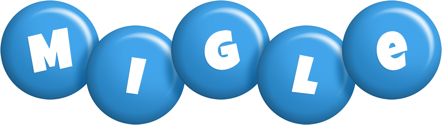 Migle candy-blue logo