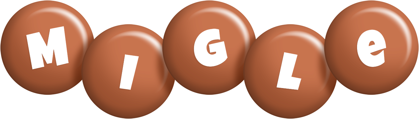 Migle candy-brown logo