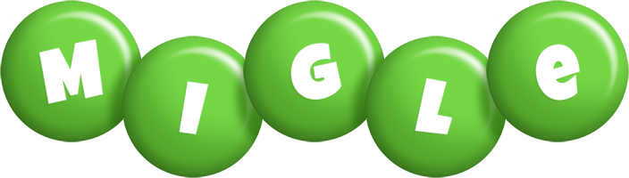 Migle candy-green logo