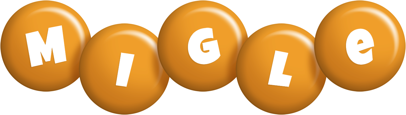 Migle candy-orange logo