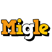 Migle cartoon logo