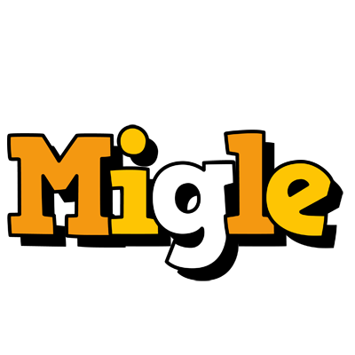 Migle cartoon logo