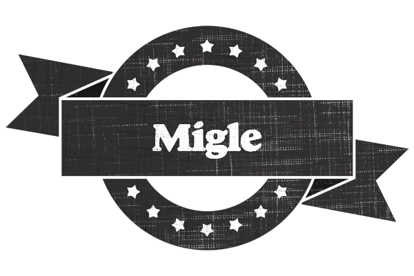Migle grunge logo