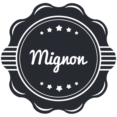 Mignon badge logo