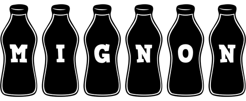 Mignon bottle logo
