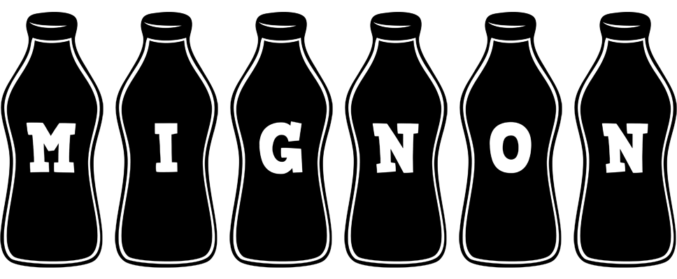Mignon bottle logo