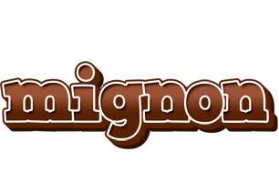 Mignon brownie logo
