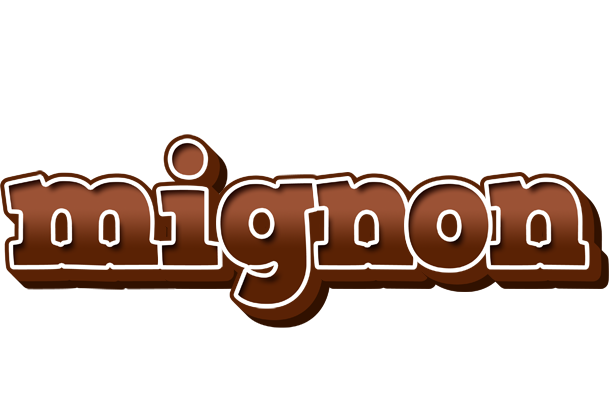 Mignon brownie logo