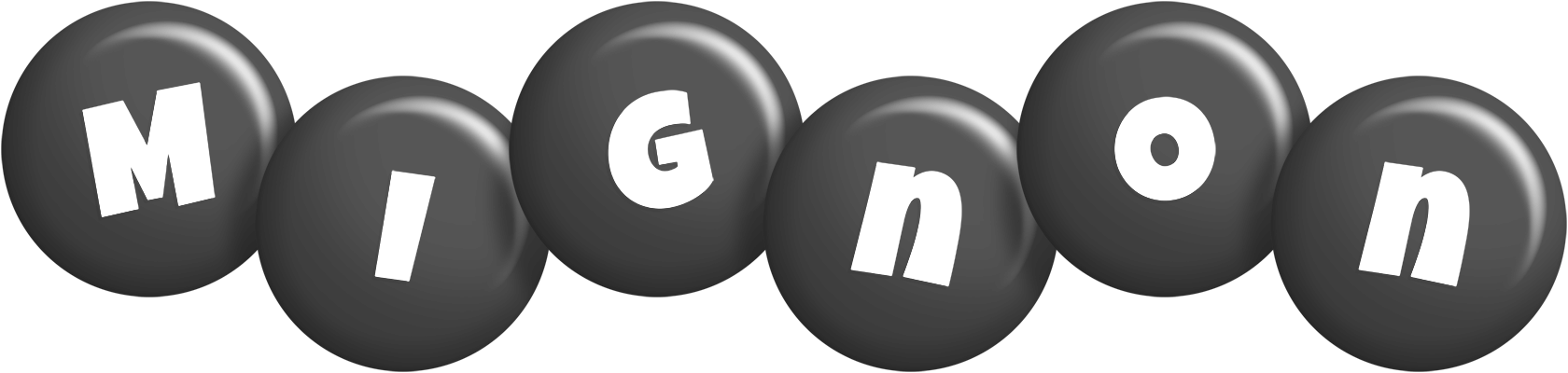 Mignon candy-black logo