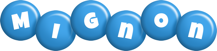 Mignon candy-blue logo