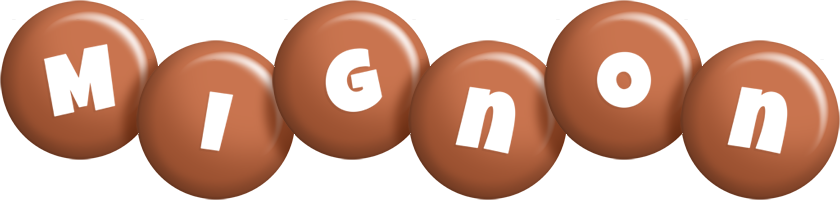 Mignon candy-brown logo