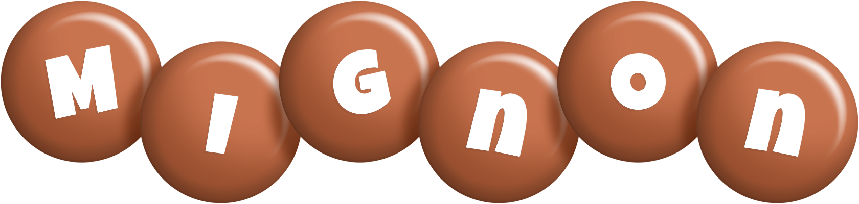 Mignon candy-brown logo