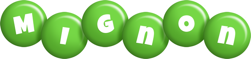 Mignon candy-green logo