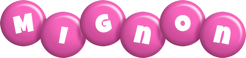 Mignon candy-pink logo
