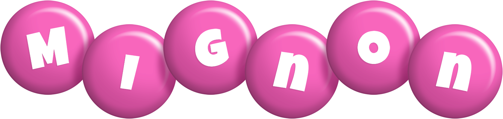 Mignon candy-pink logo