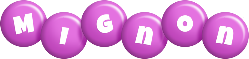 Mignon candy-purple logo