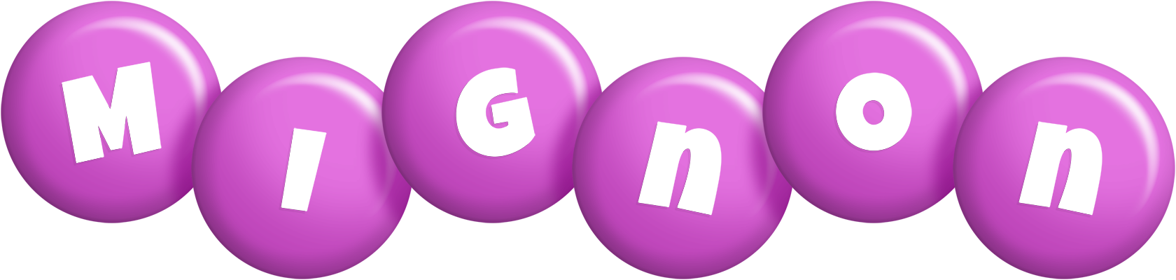 Mignon candy-purple logo