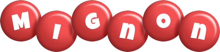 Mignon candy-red logo