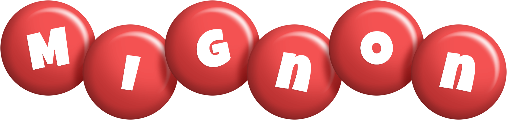 Mignon candy-red logo