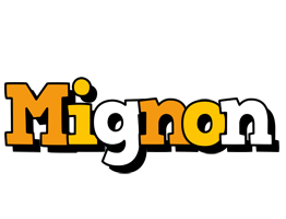 Mignon cartoon logo