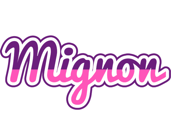 Mignon cheerful logo