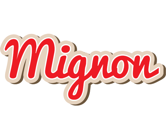 Mignon chocolate logo