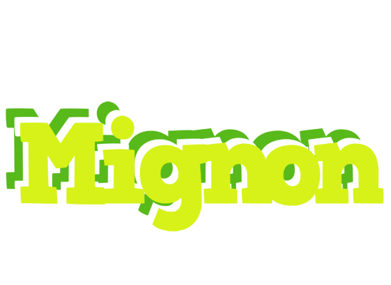 Mignon citrus logo