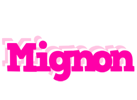 Mignon dancing logo