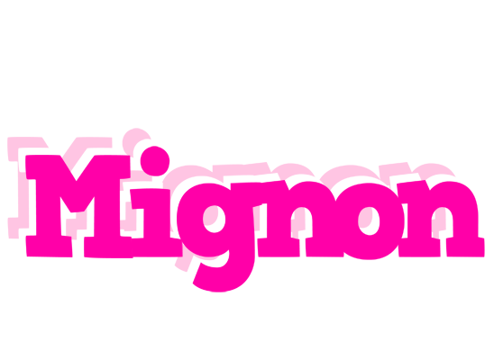 Mignon dancing logo