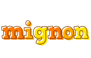 Mignon desert logo